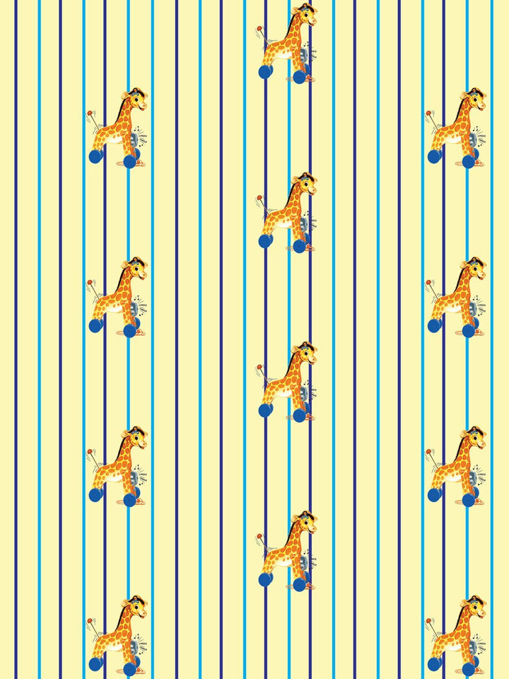 jingle-giraffe-stripe-wallpaper-by-fisher-price-yellow