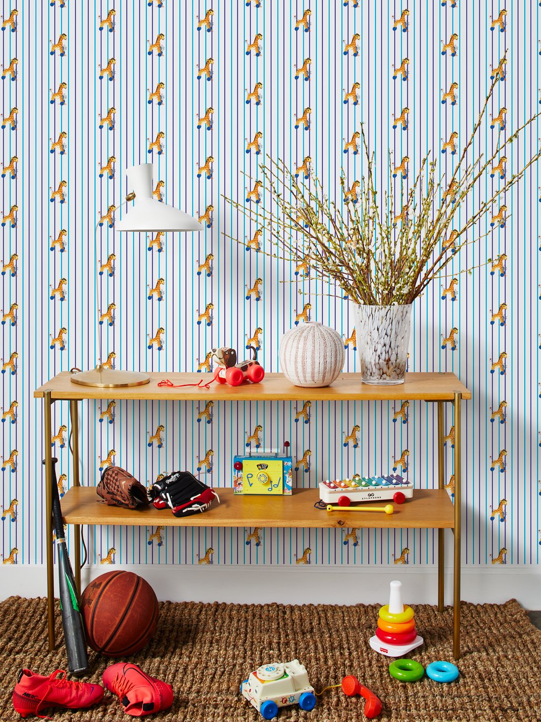 jingle-giraffe-stripe-wallpaper-by-fisher-price-white