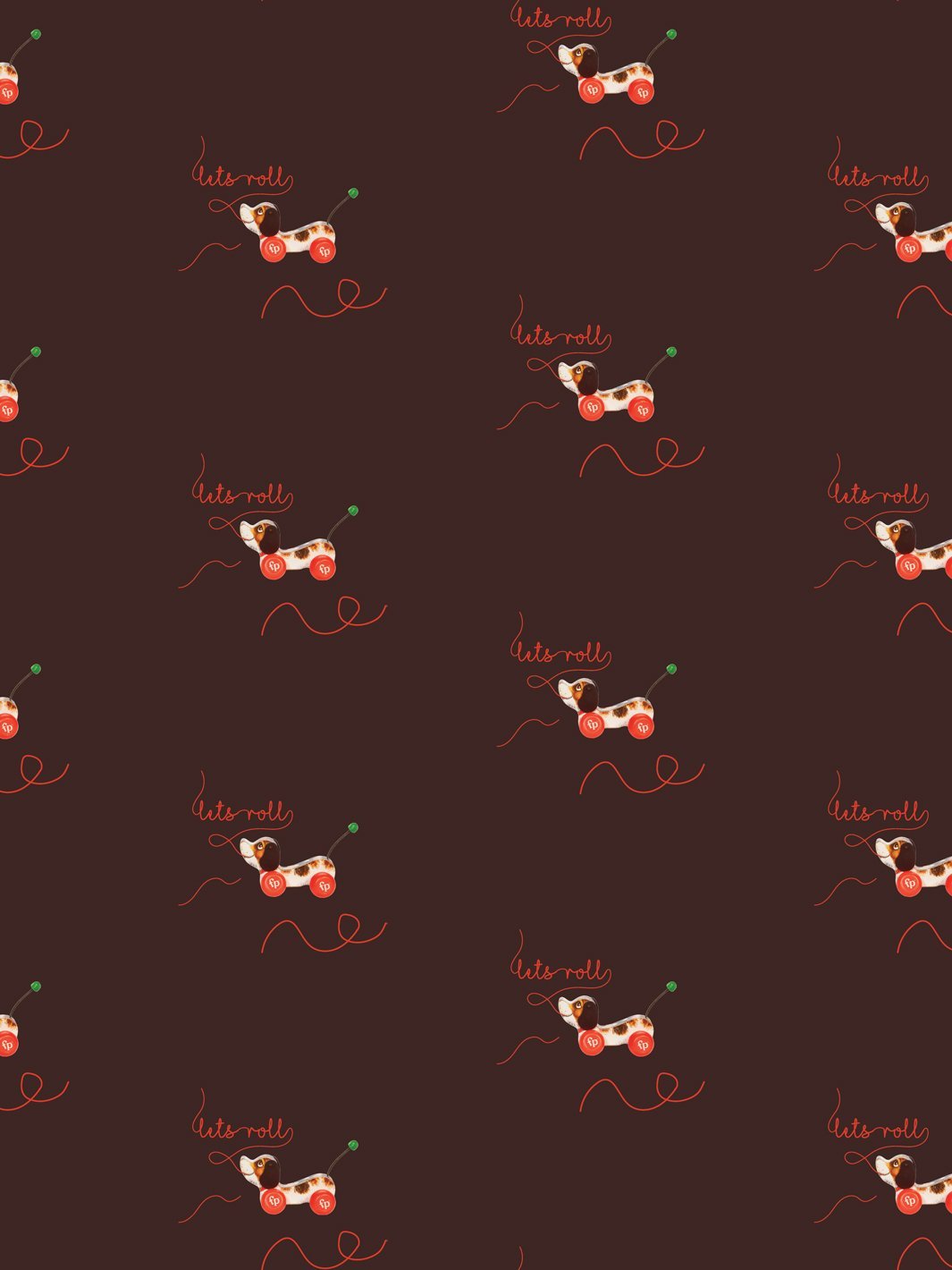 lets roll wallpaper by fisher price cacao