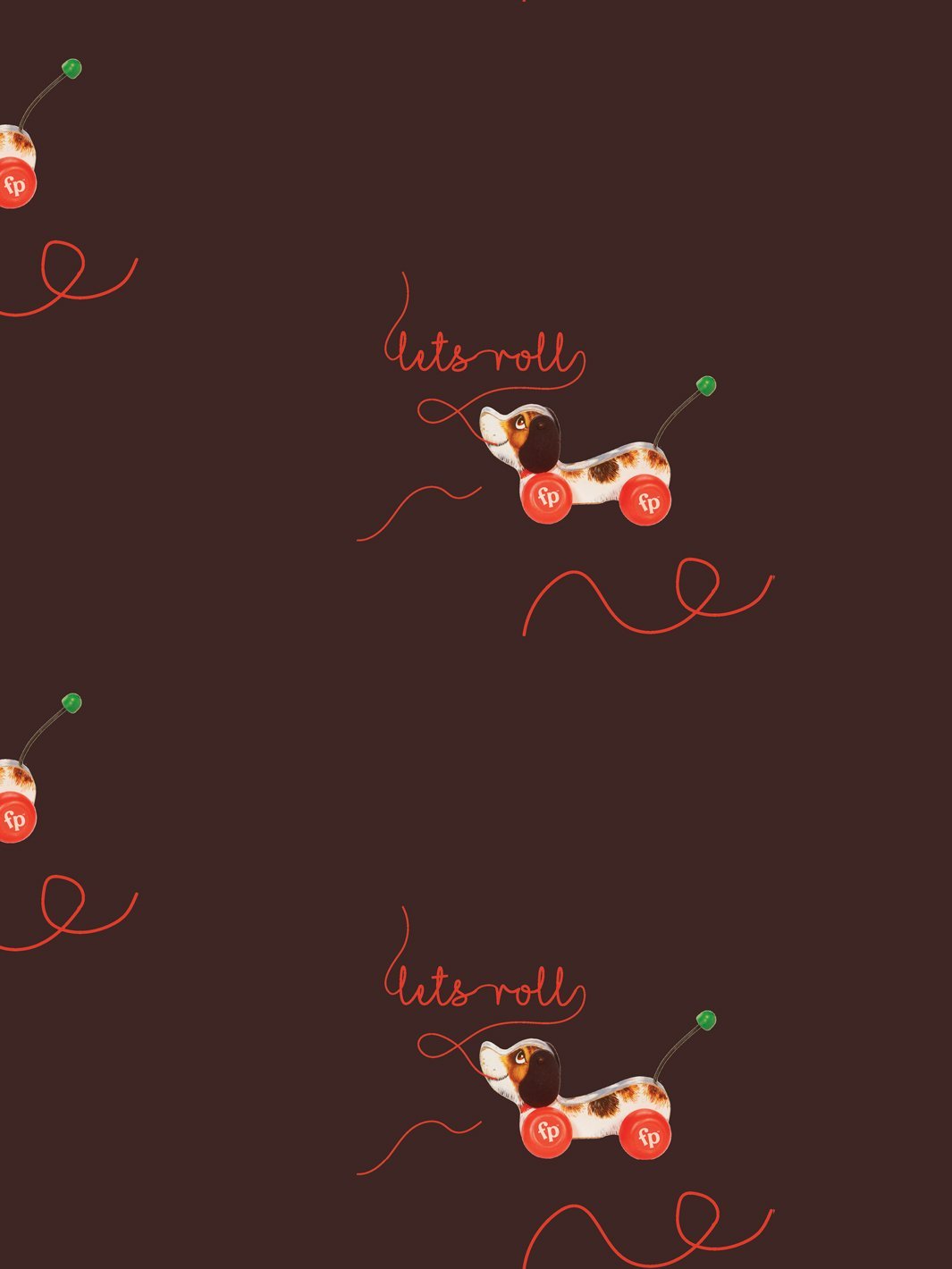 lets roll wallpaper by fisher price cacao