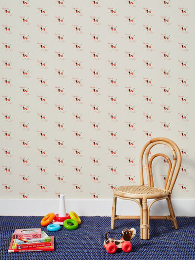 'Lets Roll' Wallpaper by Fisher-Price™ - Off-White