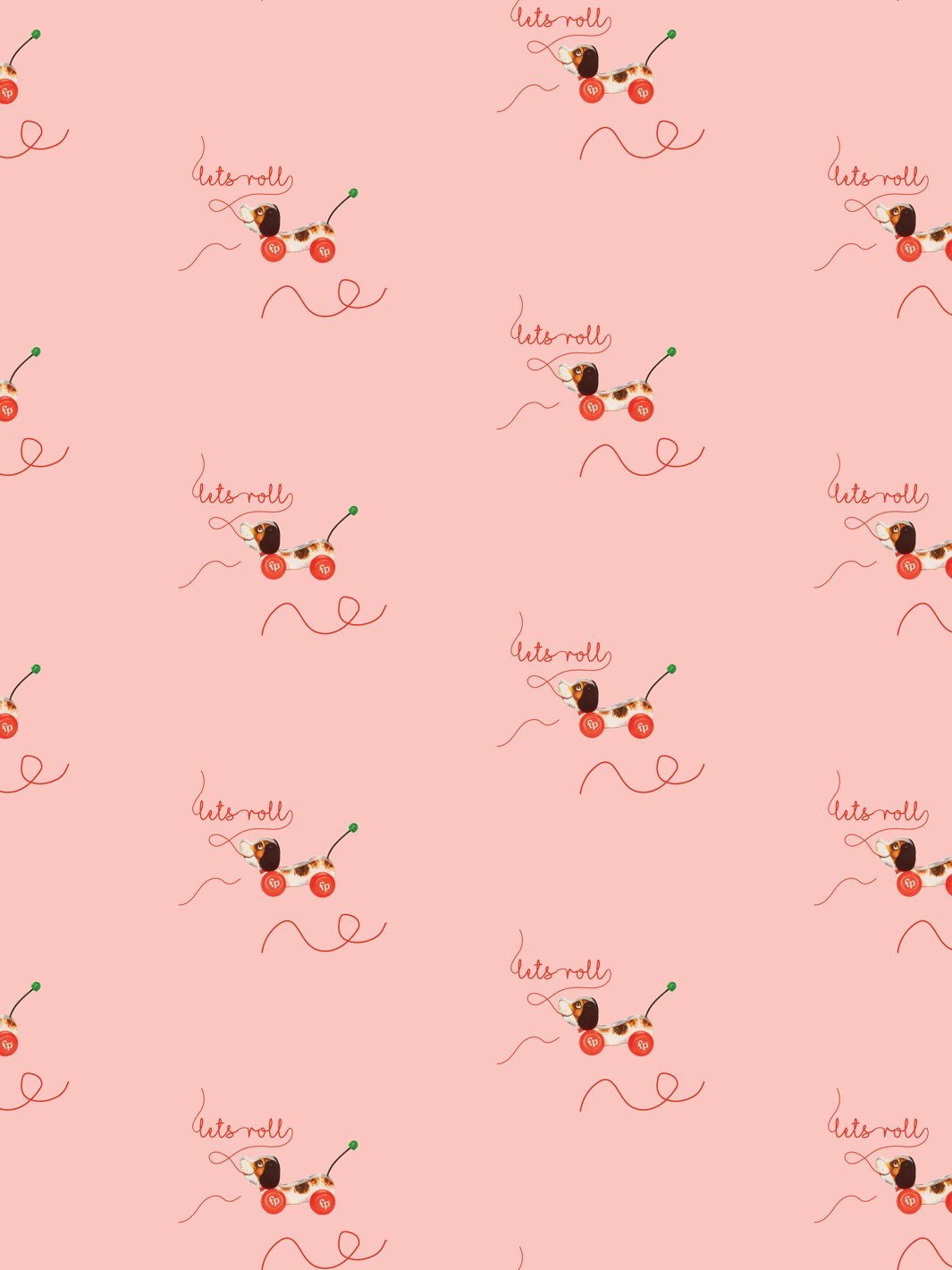 lets-roll-wallpaper-by-fisher-price-pink