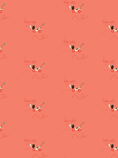 'Lets Roll' Wallpaper by Fisher-Price™ - Watermelon