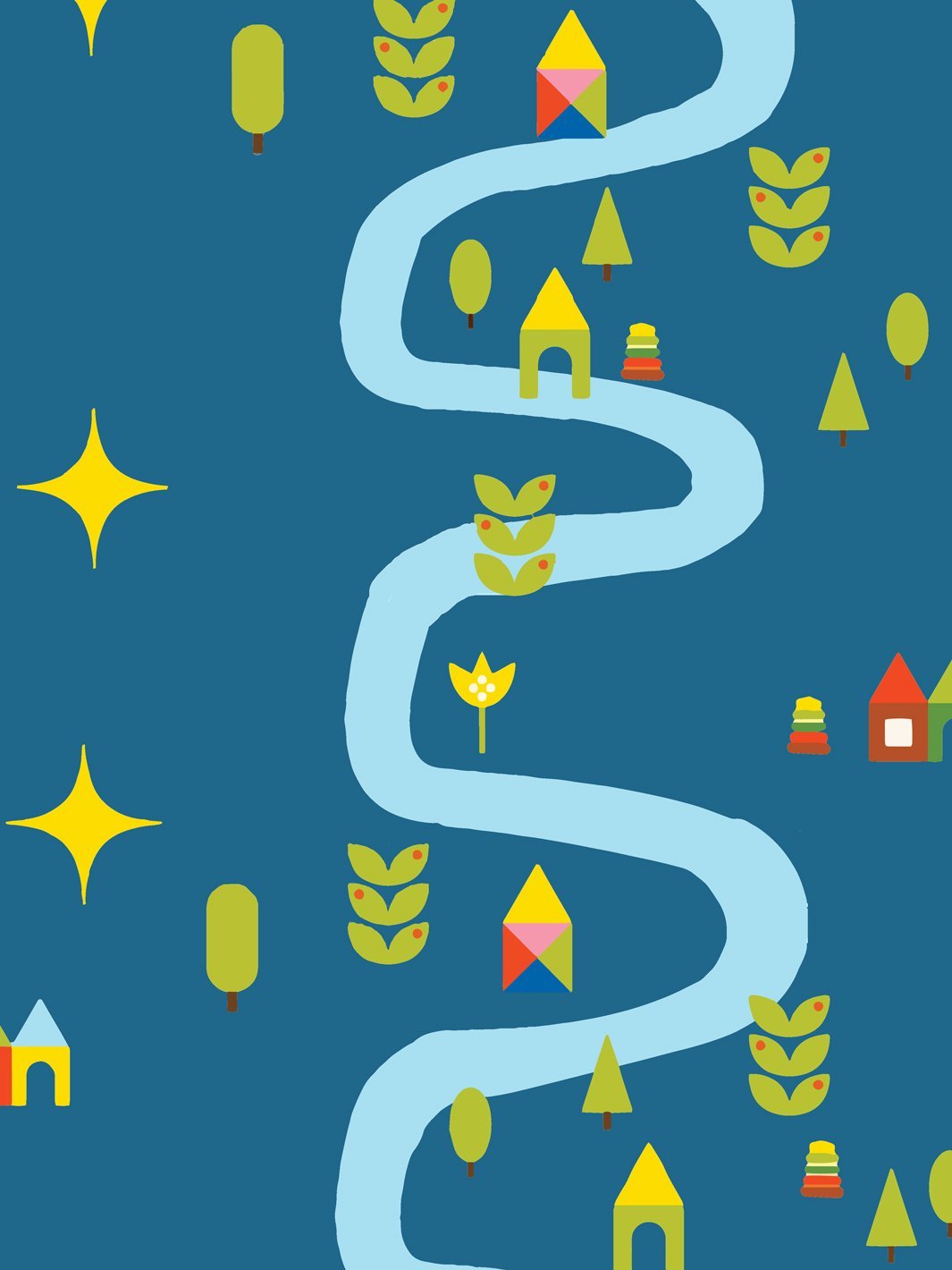 rivers-roads-wallpaper-by-fisher-price-cadet-blue