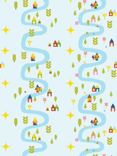 rivers roads wallpaper by fisher price sky