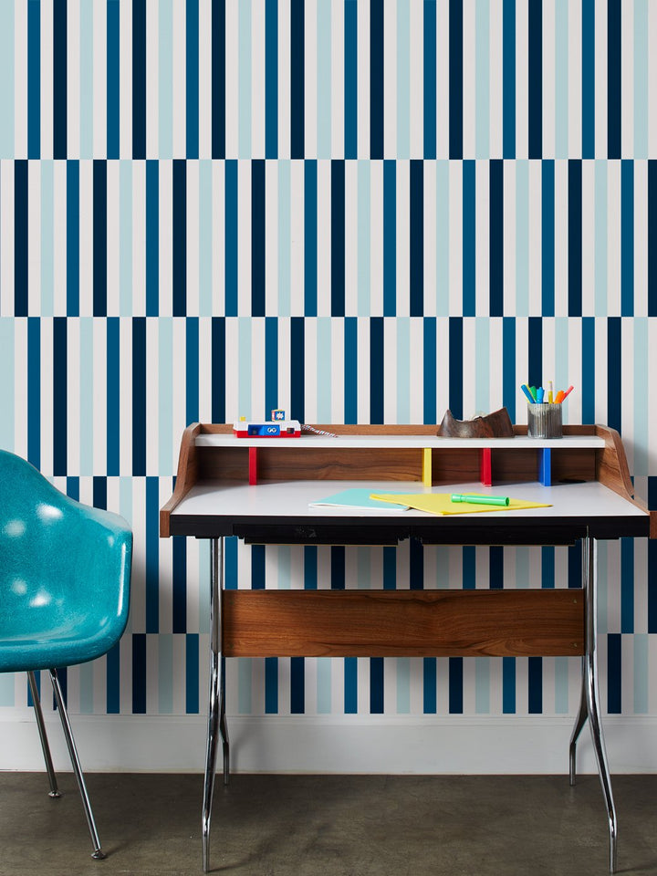 stripes-wallpaper-by-fisher-price-blue