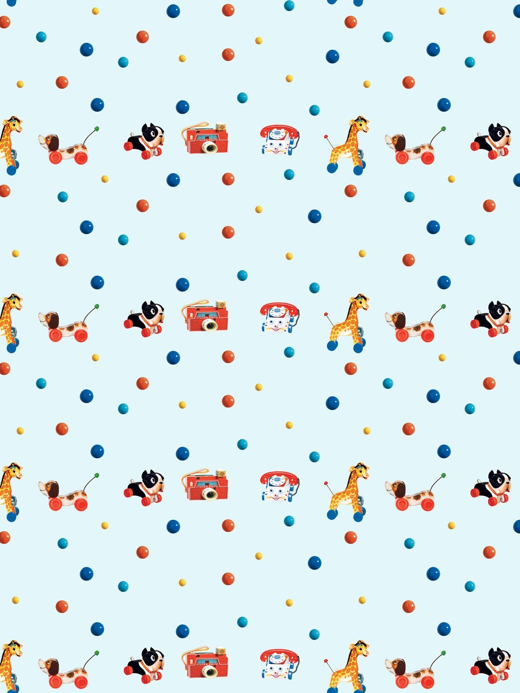 toy polka dots wallpaper by fisher price sky