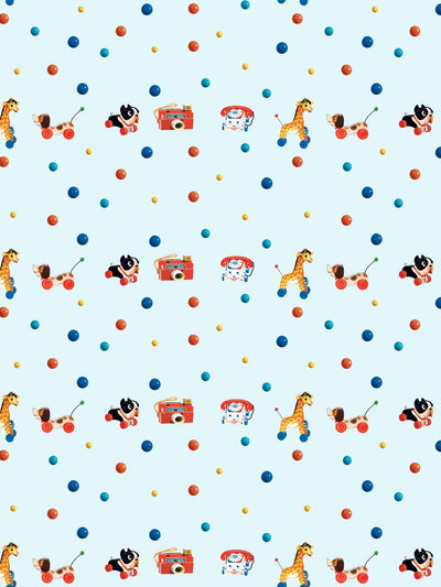 toy polka dots wallpaper by fisher price sky