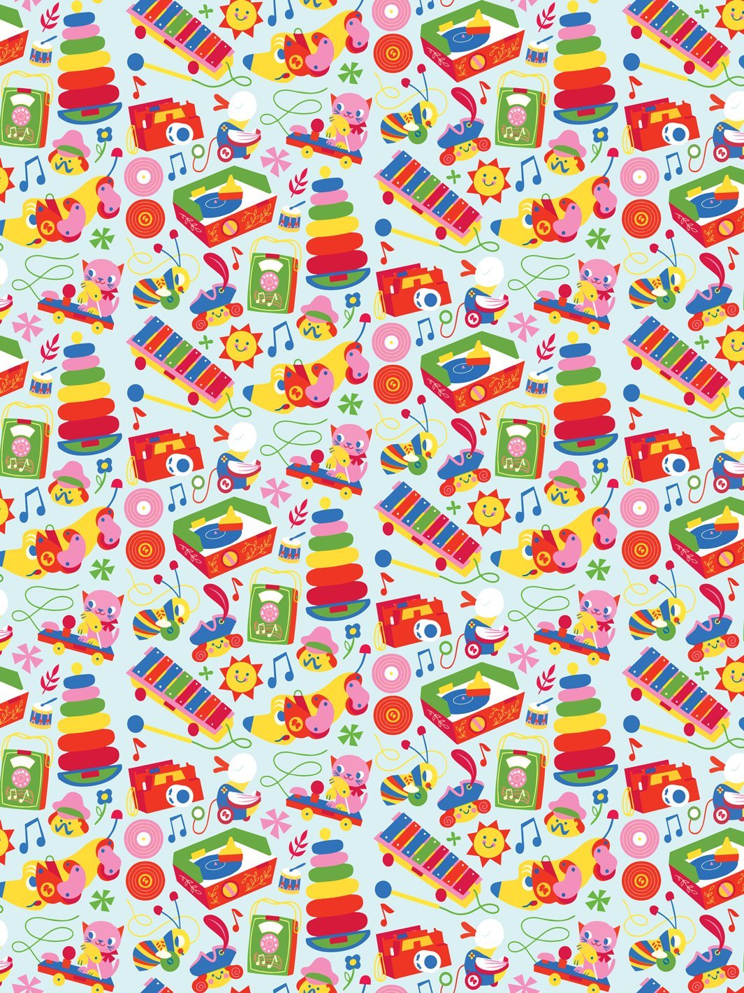 'Toy Toss' Wallpaper by Fisher-Price™ - Sky