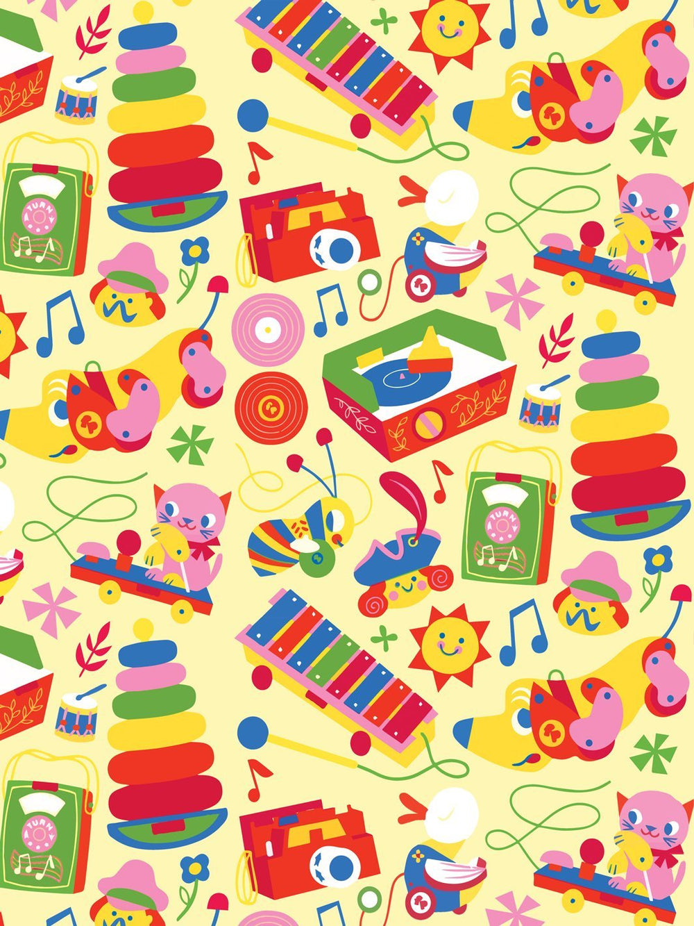 toy-toss-wallpaper-by-fisher-price-yellow