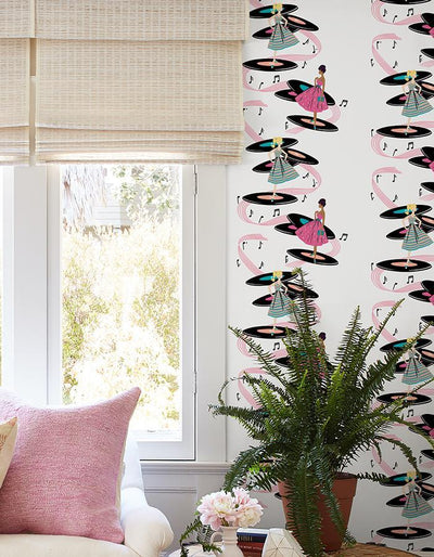 galaxy records wallpaper by barbie pink teal