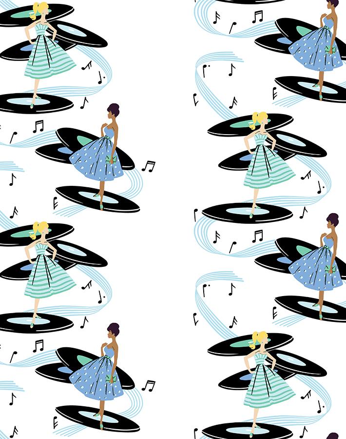 galaxy records wallpaper by barbie blue caribbean