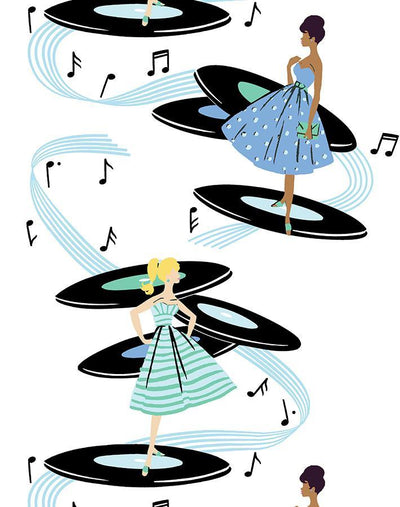 galaxy records wallpaper by barbie blue caribbean