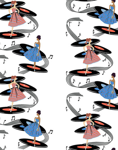 galaxy records wallpaper by barbie persimmon blue
