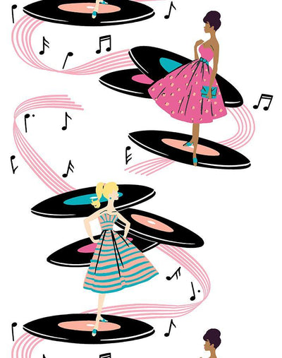 galaxy records wallpaper by barbie pink teal