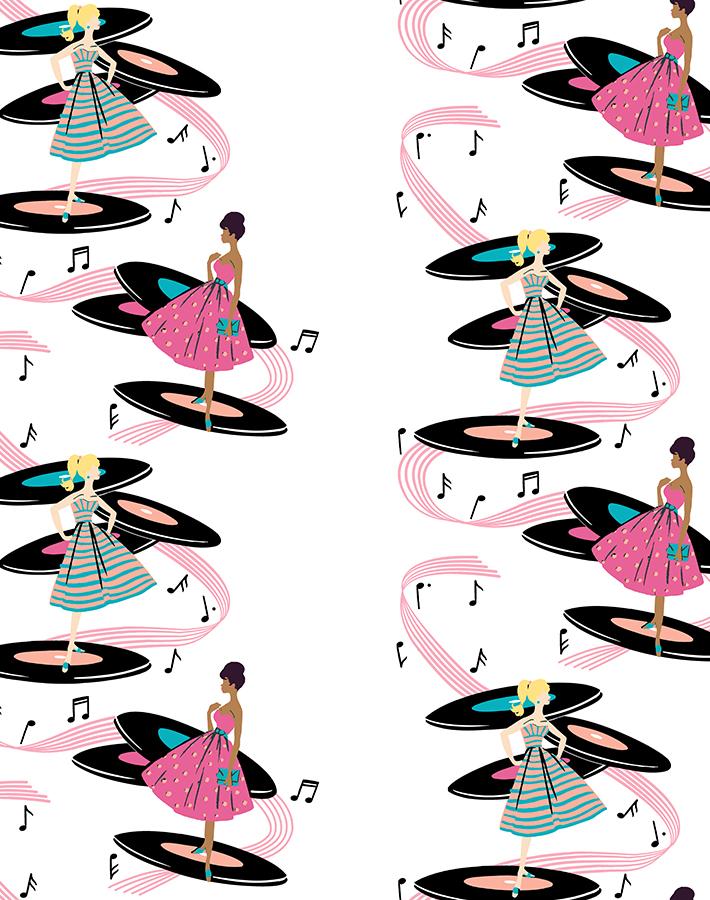 galaxy records wallpaper by barbie pink teal