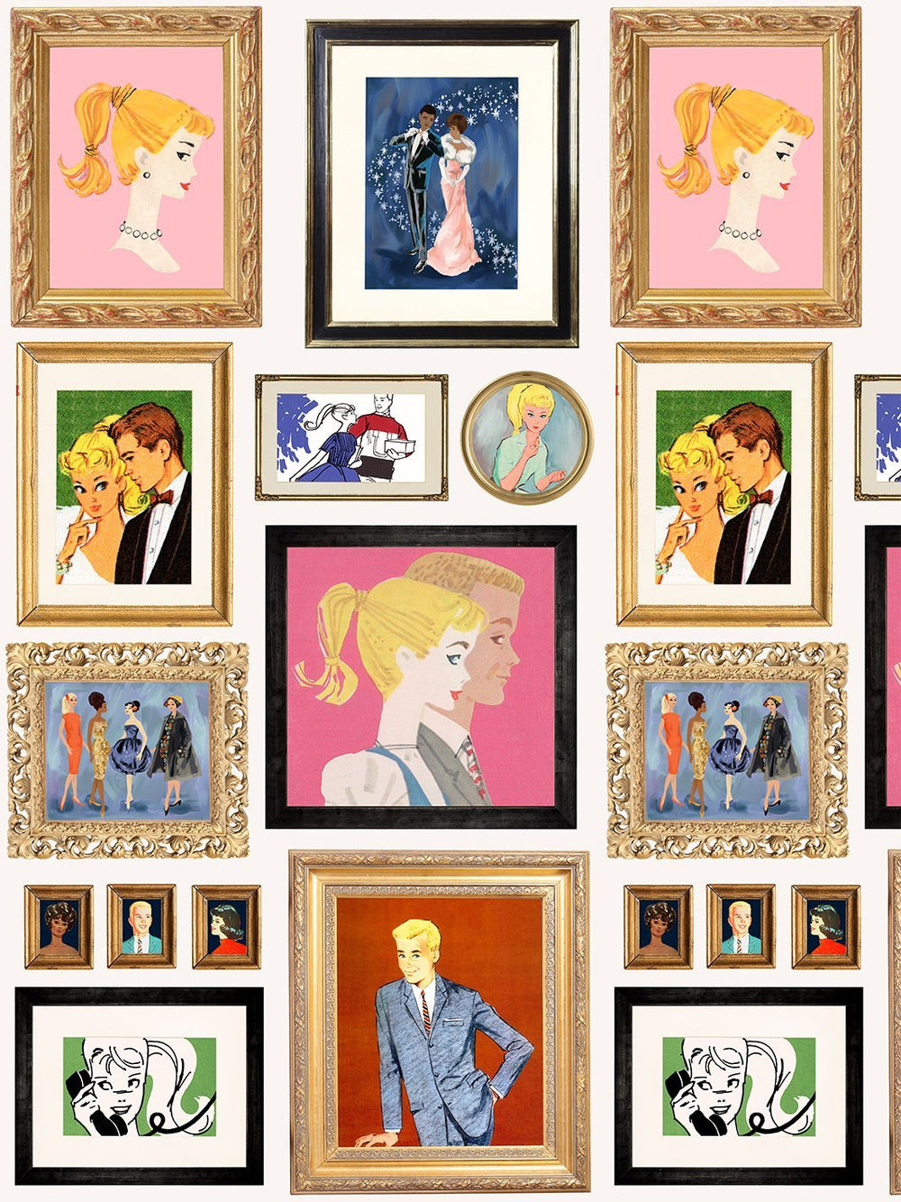 gallery-walls-illustrated-wallpaper-by-barbie-cream
