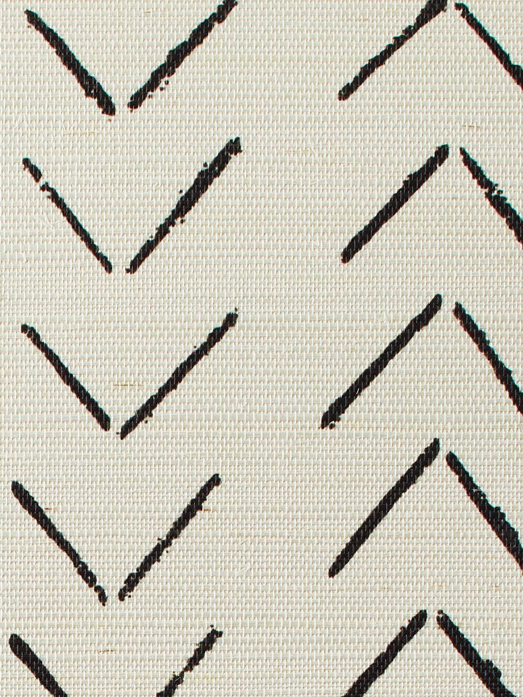 'Arrows' Grasscloth' Wallpaper by Nathan Turner - Black