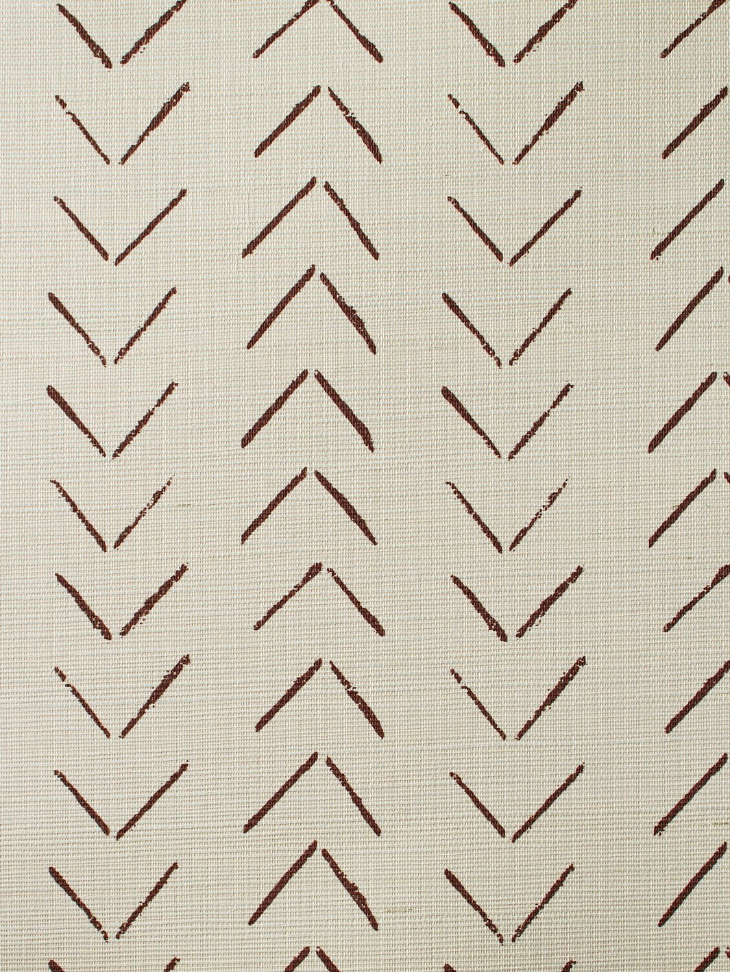 'Arrows' Grasscloth' Wallpaper by Nathan Turner - Chocolate