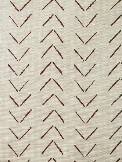 'Arrows' Grasscloth' Wallpaper by Nathan Turner - Chocolate