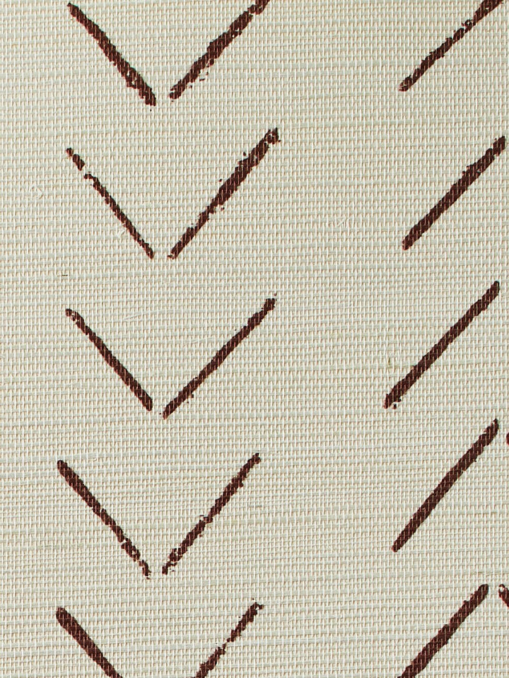 arrows chocolate grasscloth