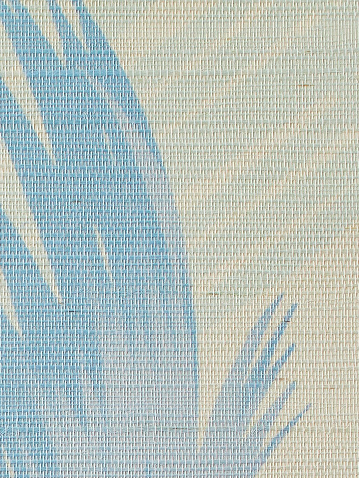 belafonte palm blue grasscloth