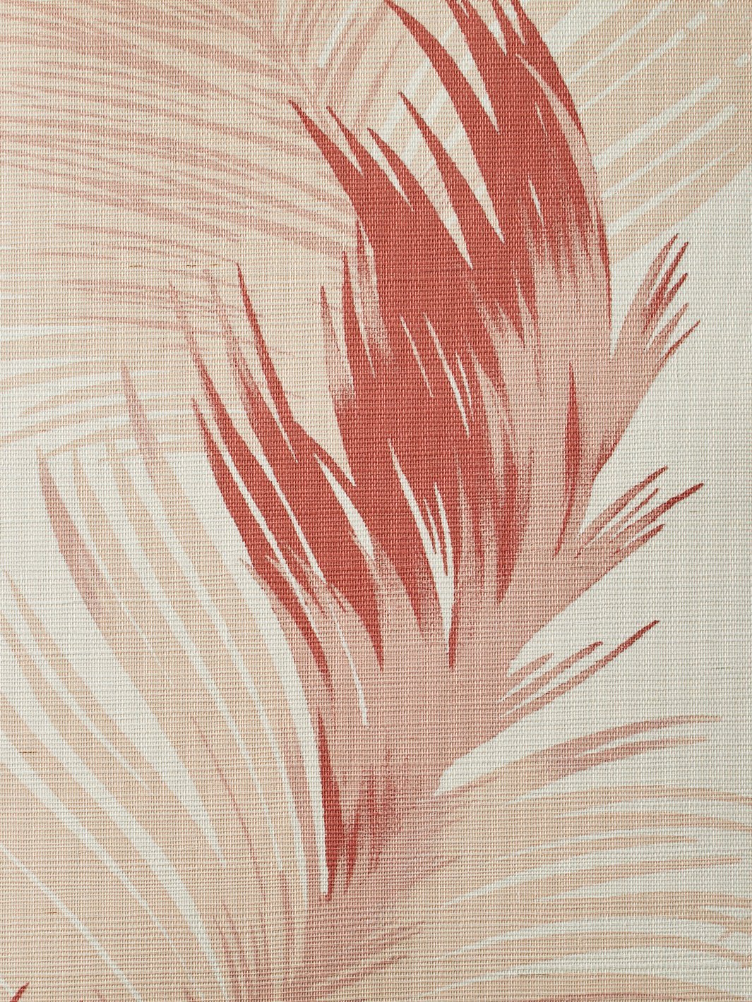 'Belafonte Palm' Grasscloth' Wallpaper by Nathan Turner - Flame