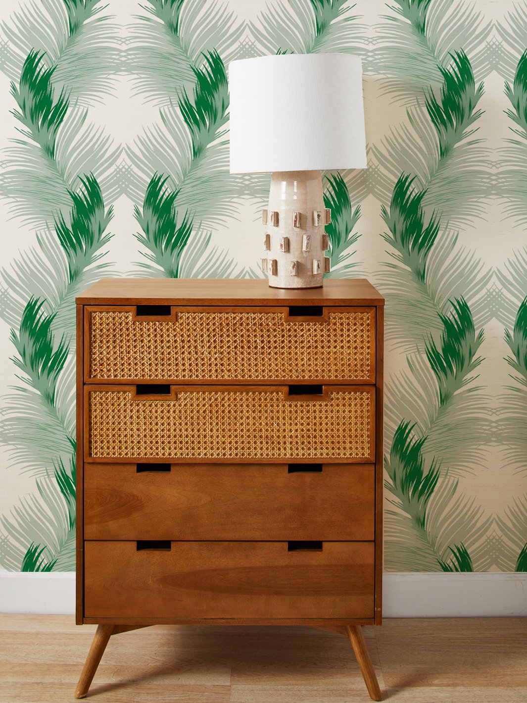 belafonte palm green grasscloth