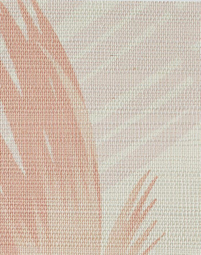 'Belafonte Palm' Grasscloth' Wallpaper by Nathan Turner - Peach