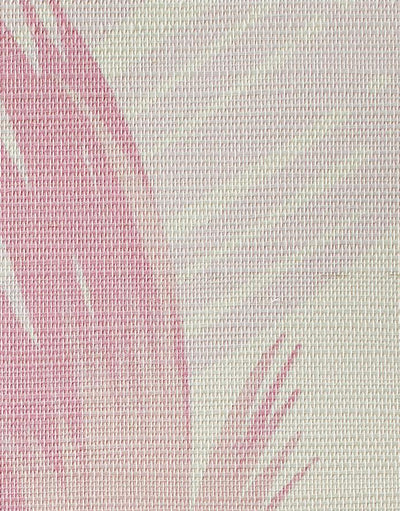 'Belafonte Palm' Grasscloth' Wallpaper by Nathan Turner - Pink