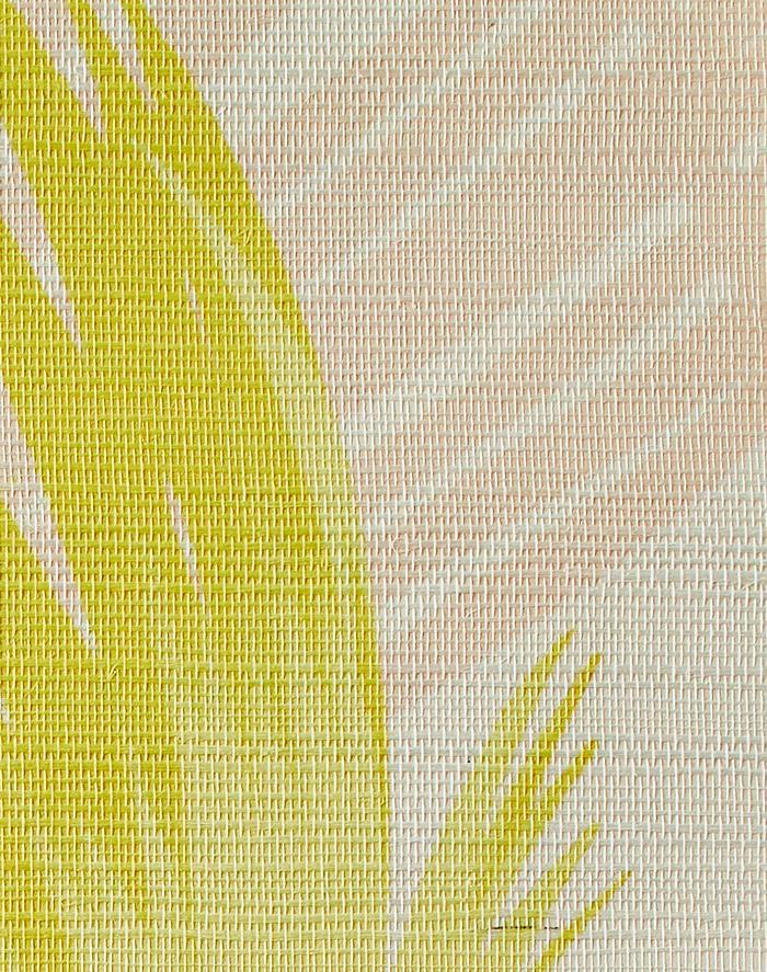 'Belafonte Palm' Grasscloth' Wallpaper by Nathan Turner - Yellow