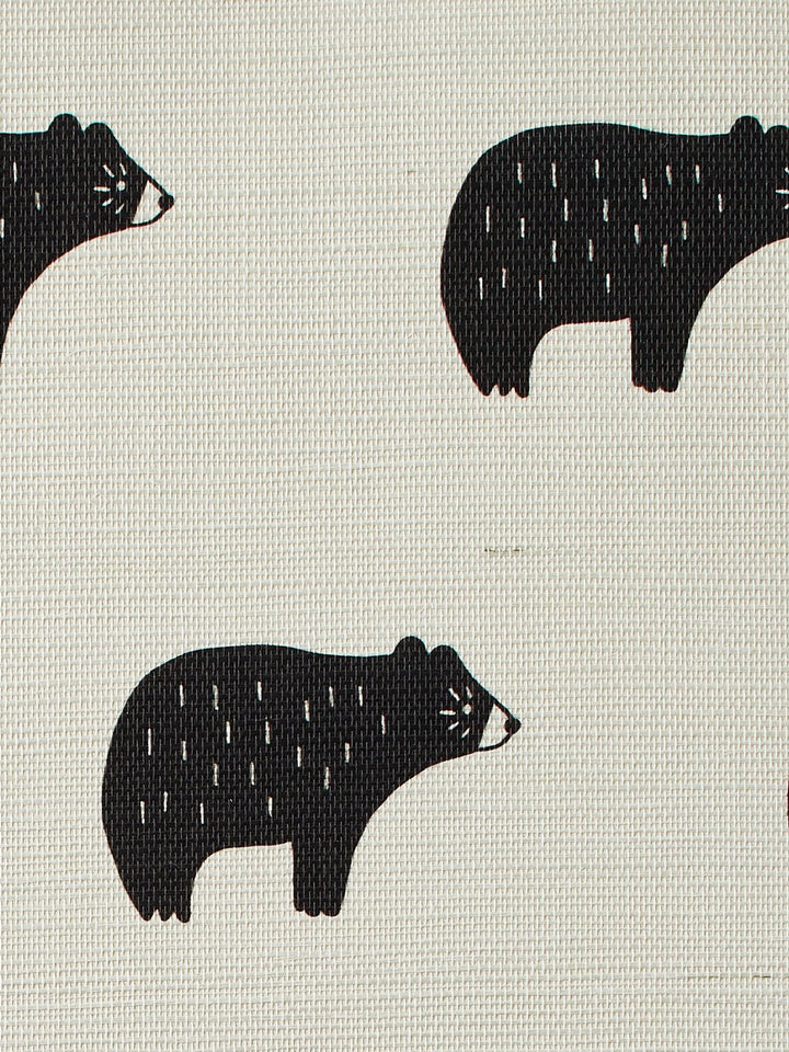 chubby bear black grasscloth