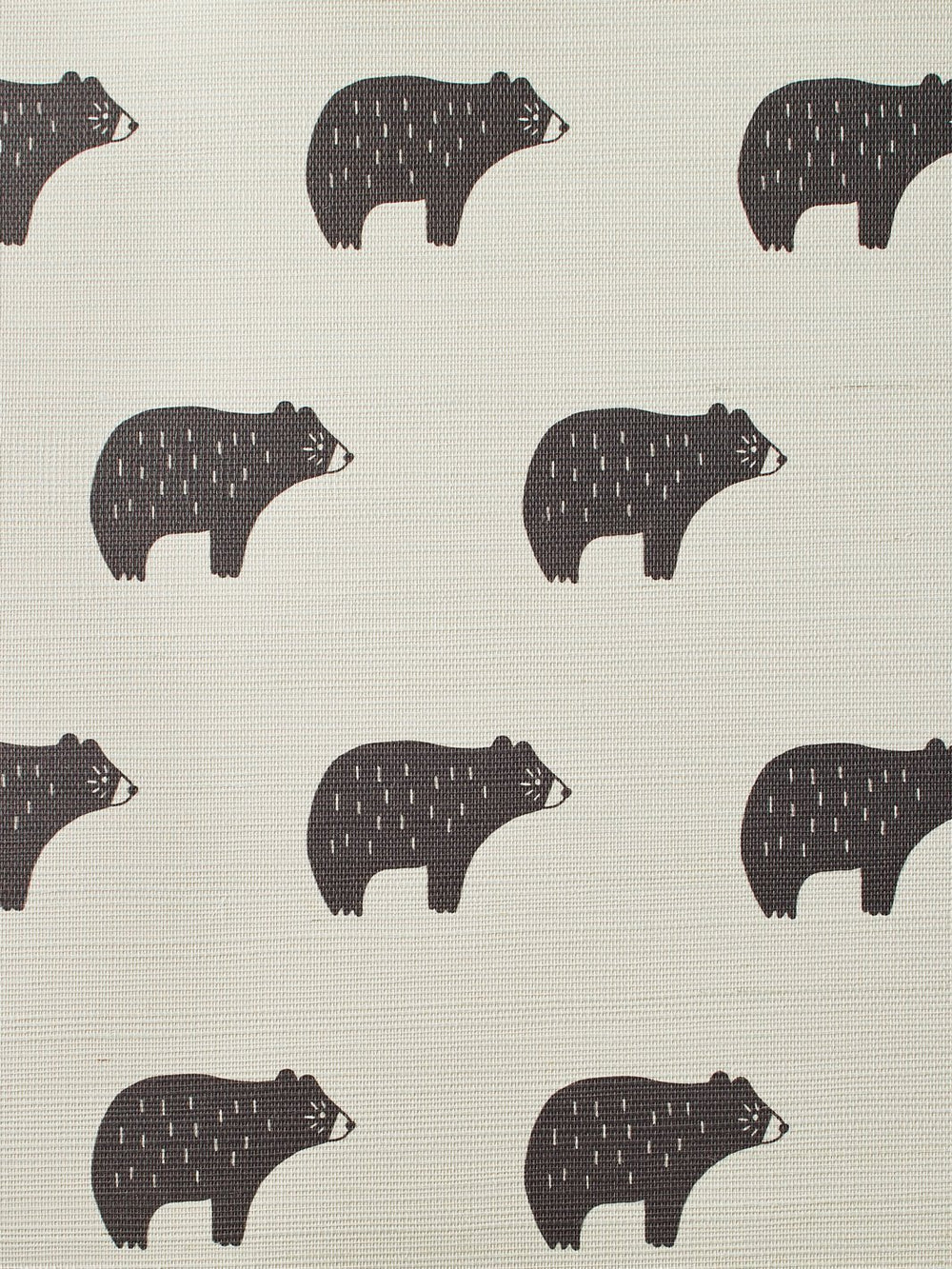 chubby bear chocolate grasscloth