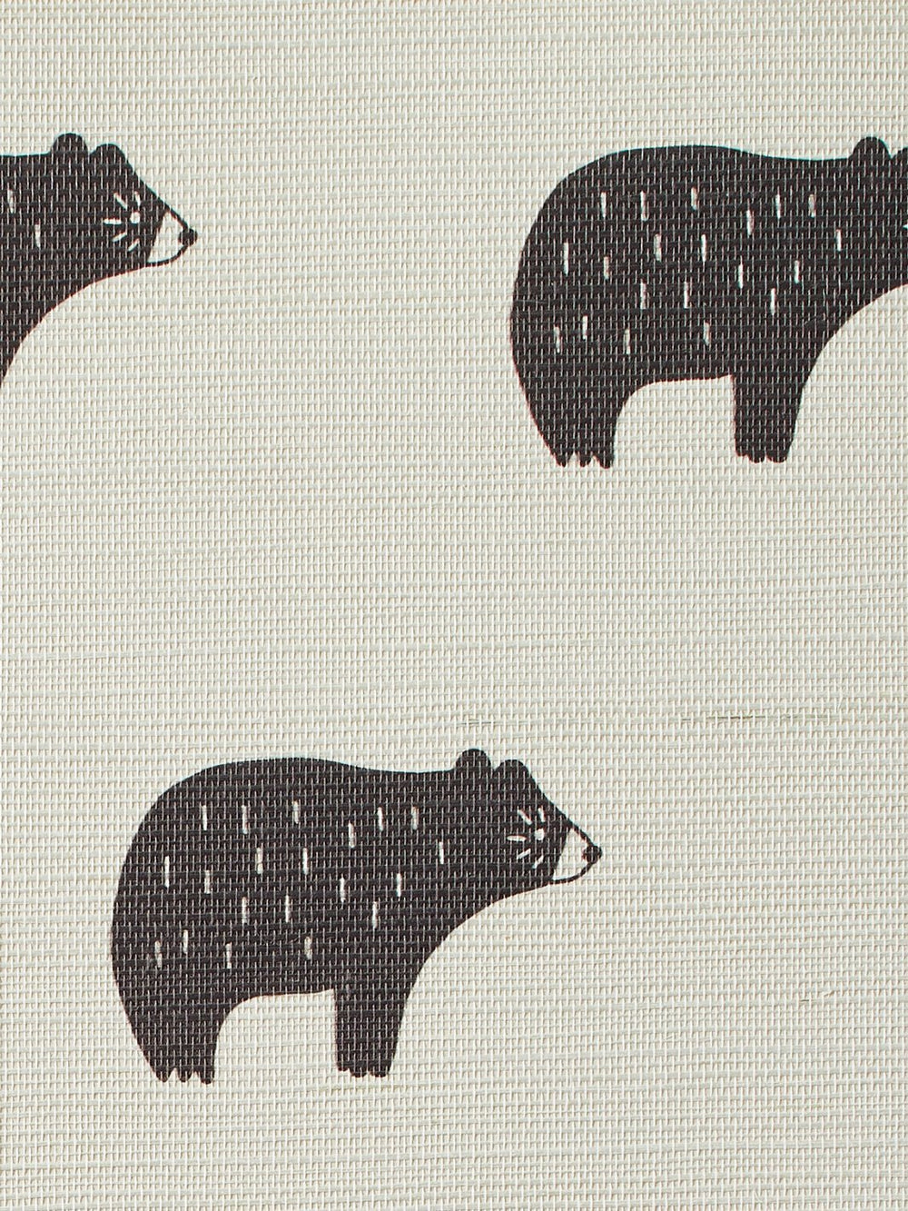 chubby bear chocolate grasscloth