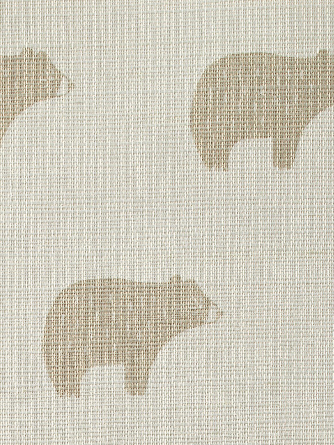 chubby bear taupe grasscloth