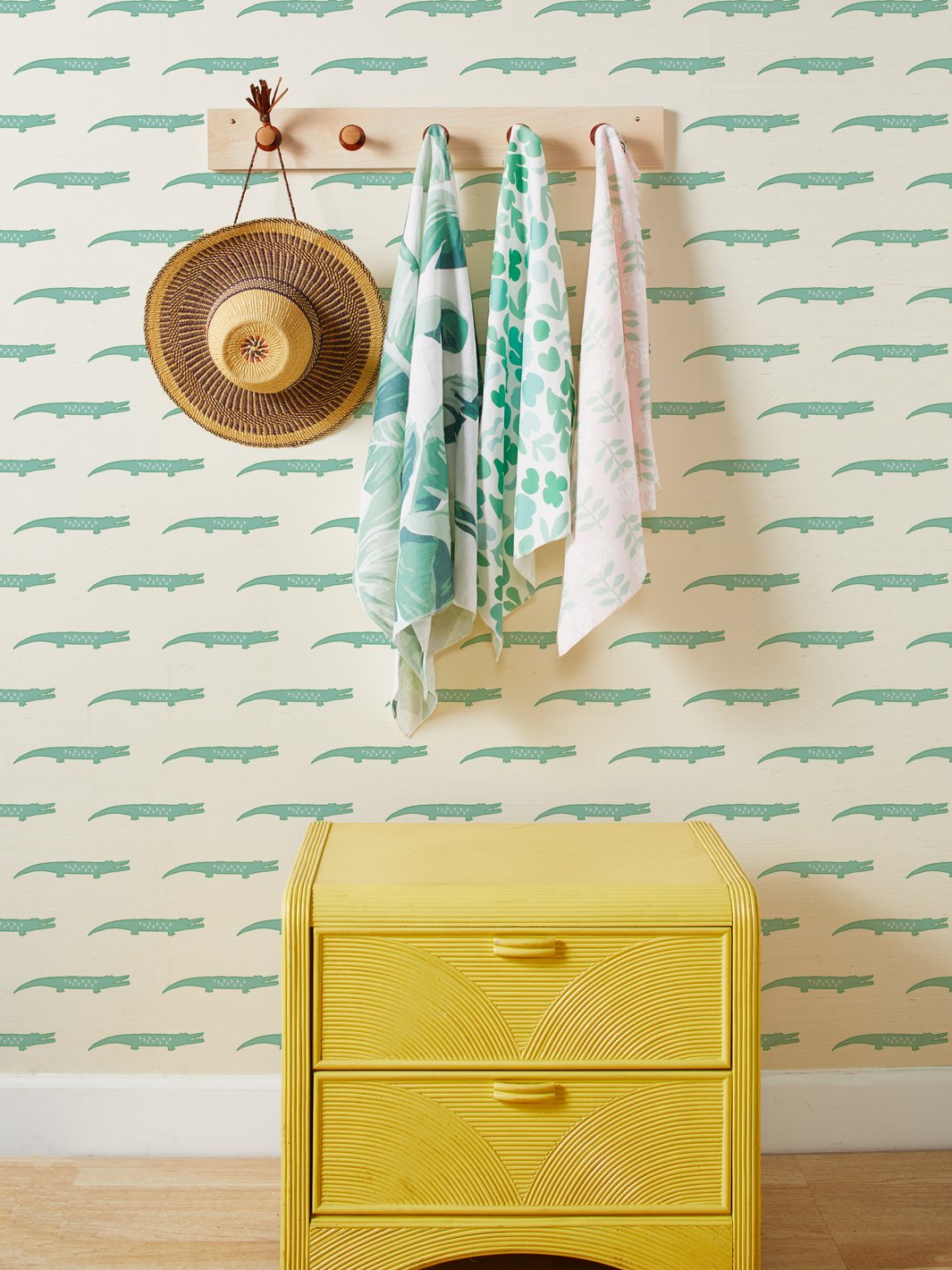 crocodile grasscloth