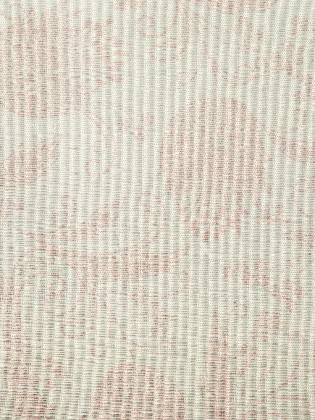 'Eleanor Rigby' Grasscloth' Wallpaper by Wallshoppe - Shell