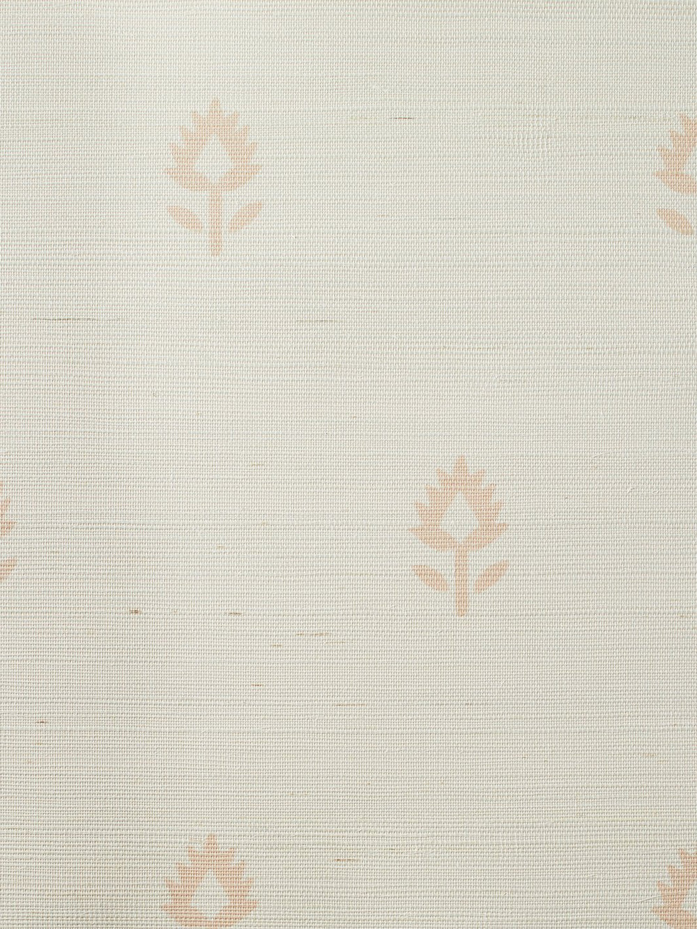 large block print pink grasscloth