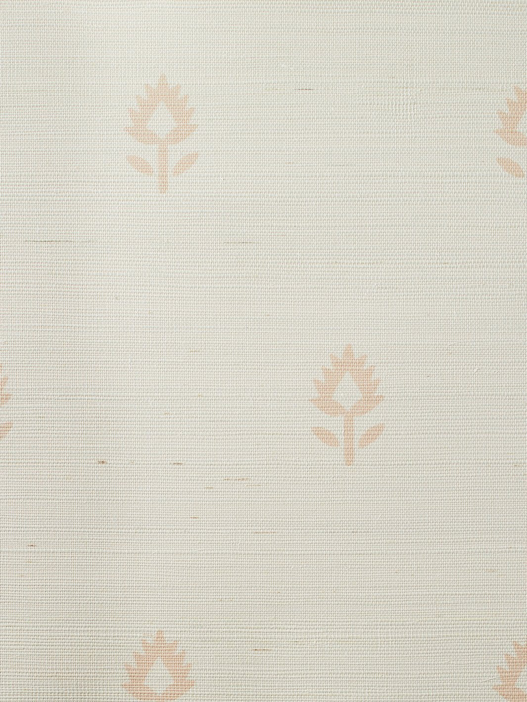 large block print pink grasscloth