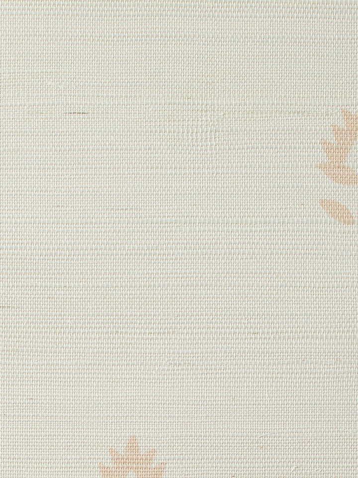 large block print pink grasscloth