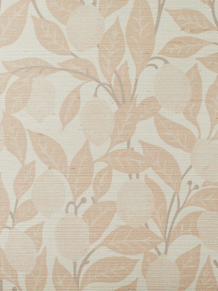 lemons blush grasscloth