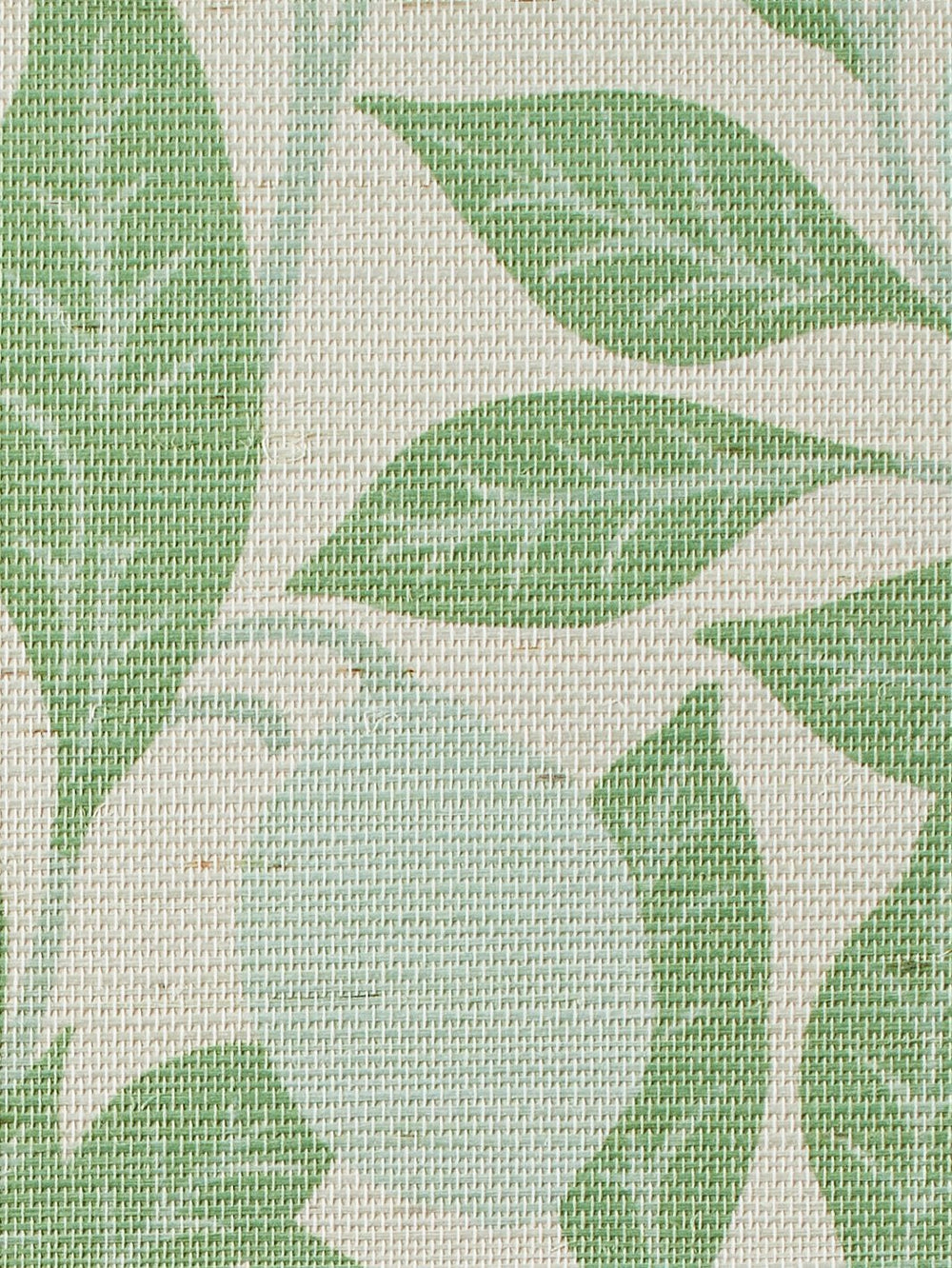 lemons green grasscloth