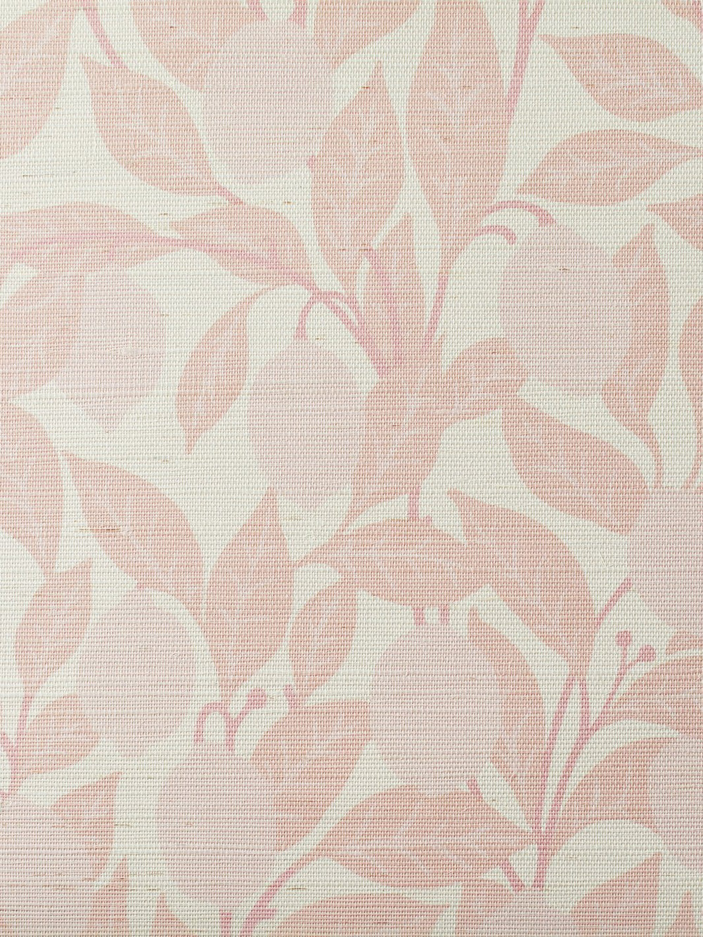 lemons pink grasscloth