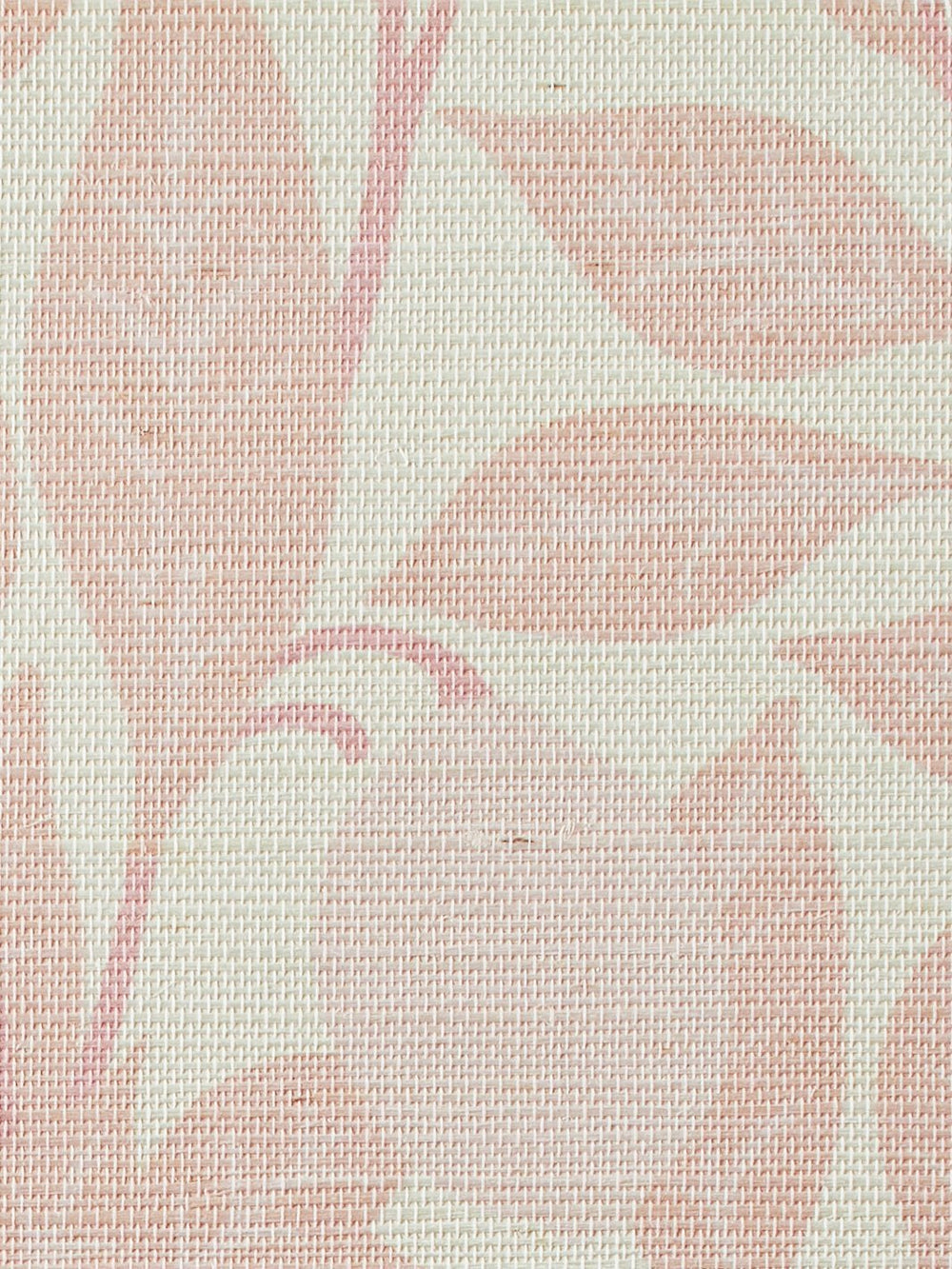 lemons pink grasscloth