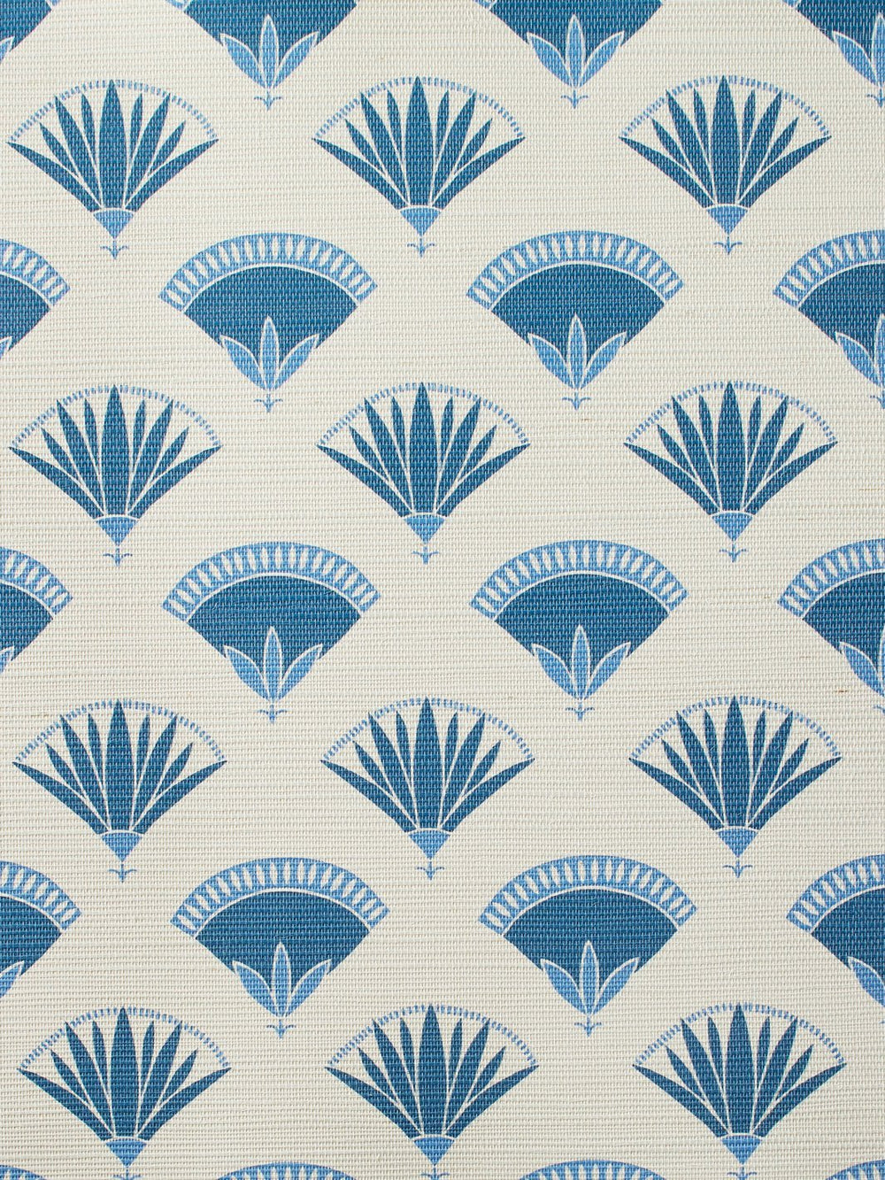 lotus papyrus blue grasscloth