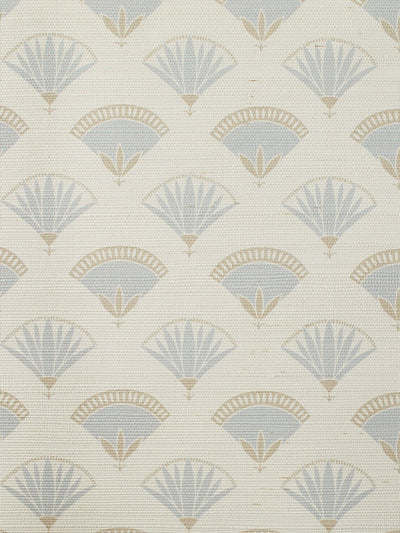 'Lotus & Papyrus' Grasscloth' Wallpaper by Tea Collection - Elephant