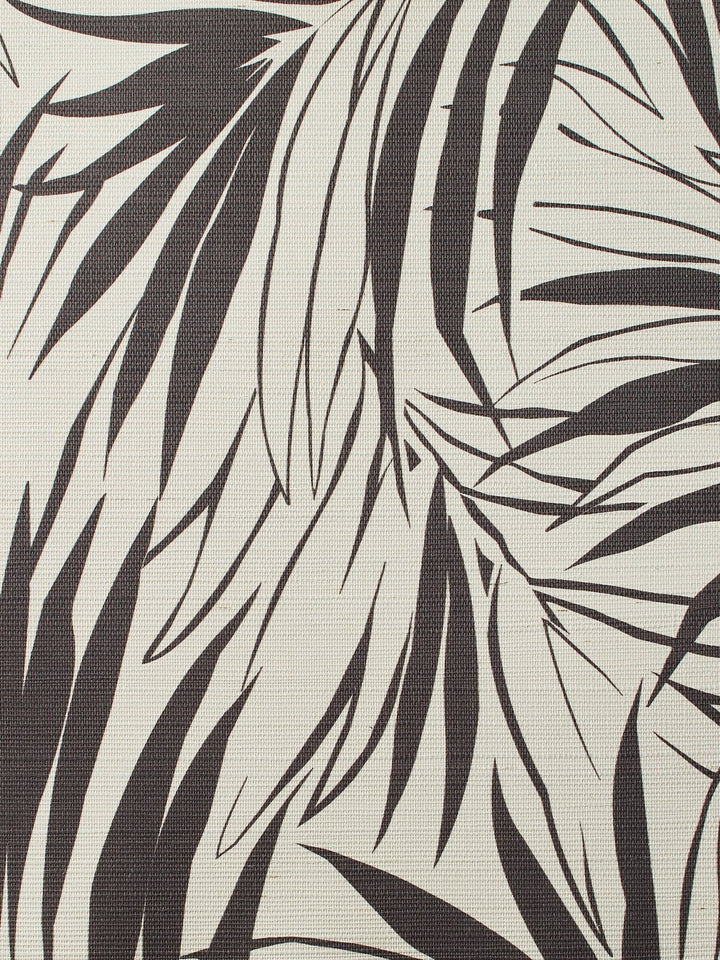 majesty palm chocolate grasscloth