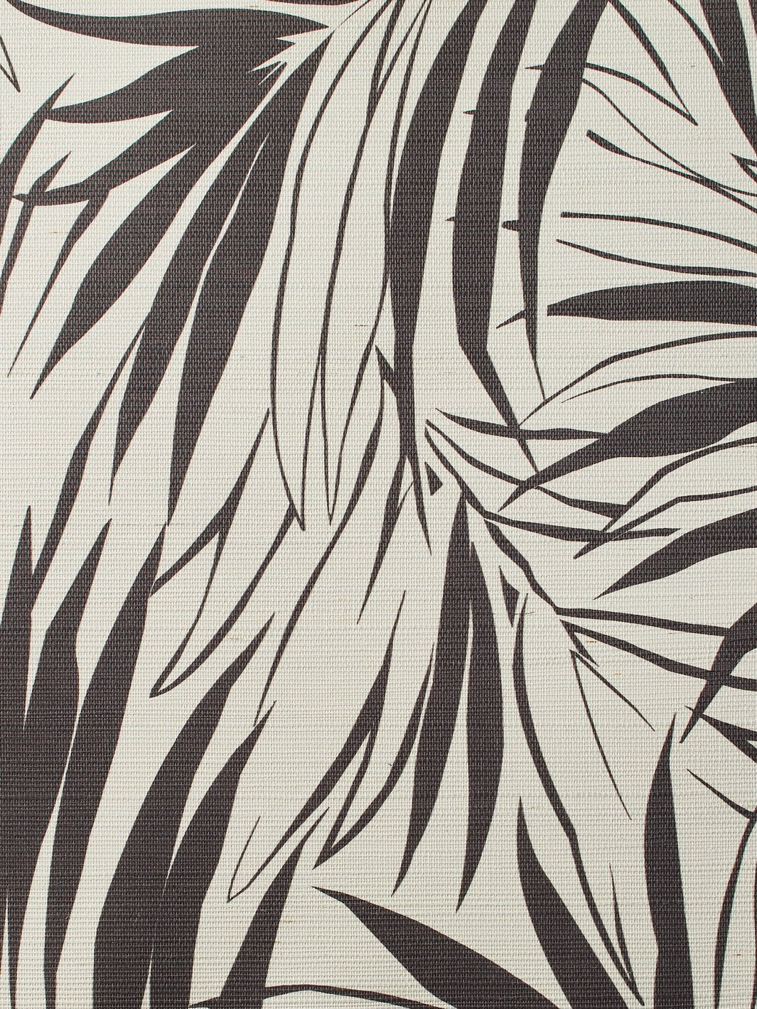 'Majesty Palm' Grasscloth' Wallpaper by Wallshoppe - Chocolate