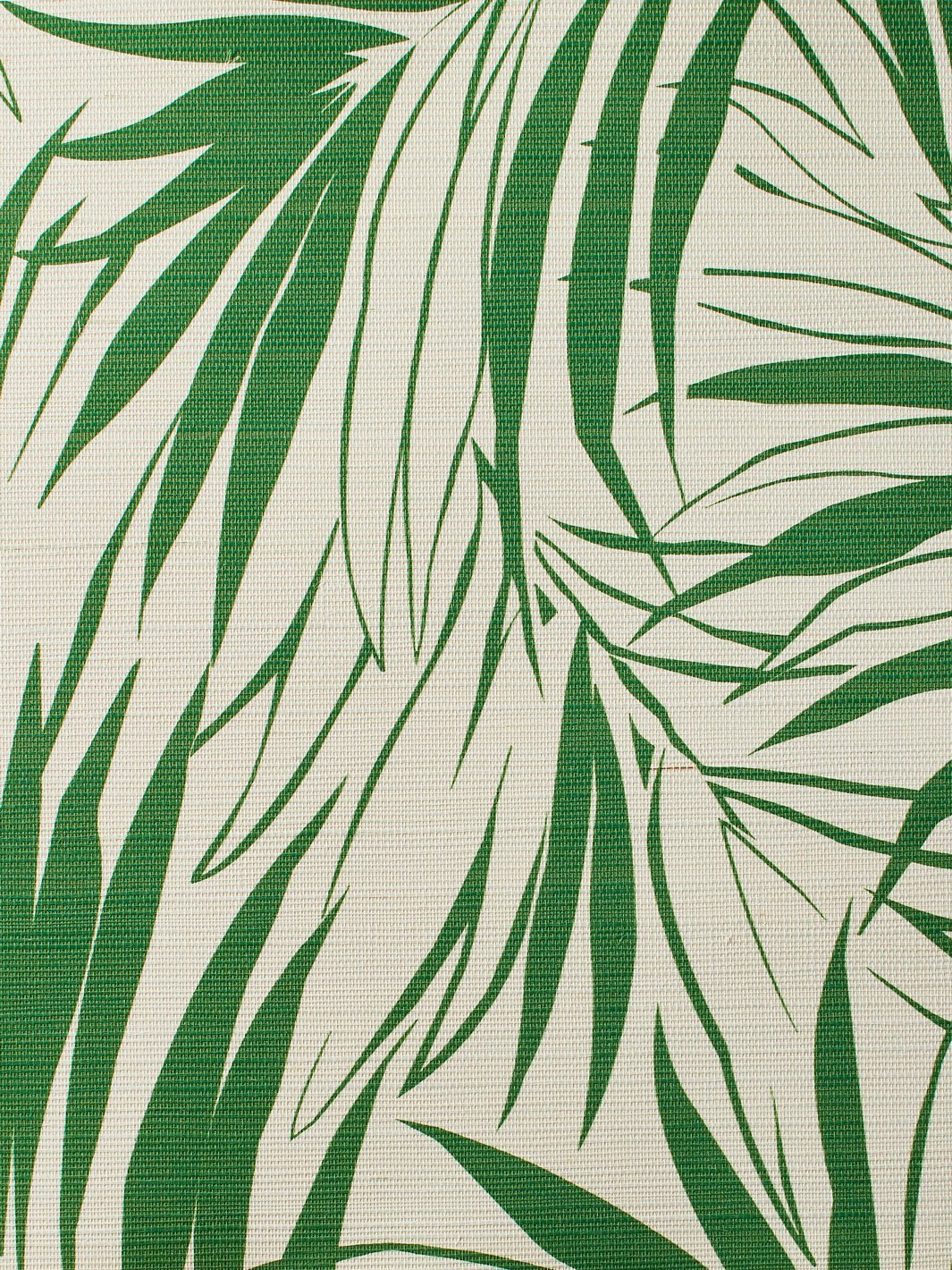 'Majesty Palm' Grasscloth' Wallpaper by Wallshoppe - Green