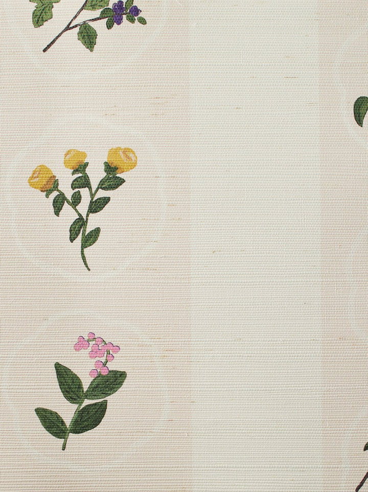 montaigne stripe peach grasscloth